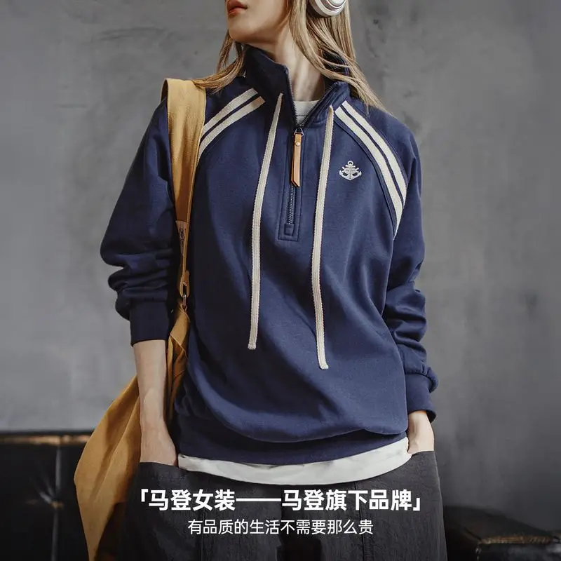 Maden женский винтажный тёмно-синий - Фотография_4