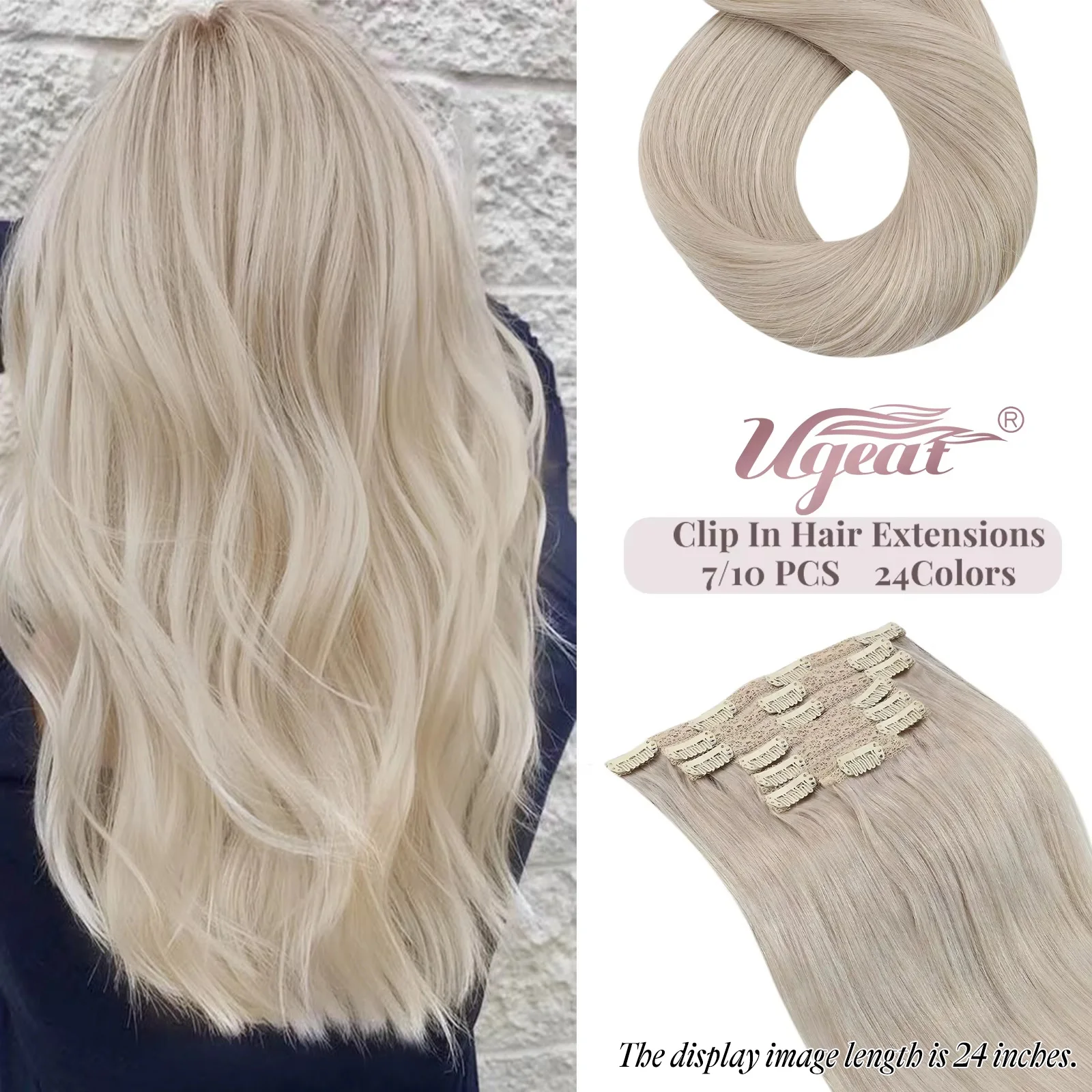 [16 цветов] ugeat clip in hair