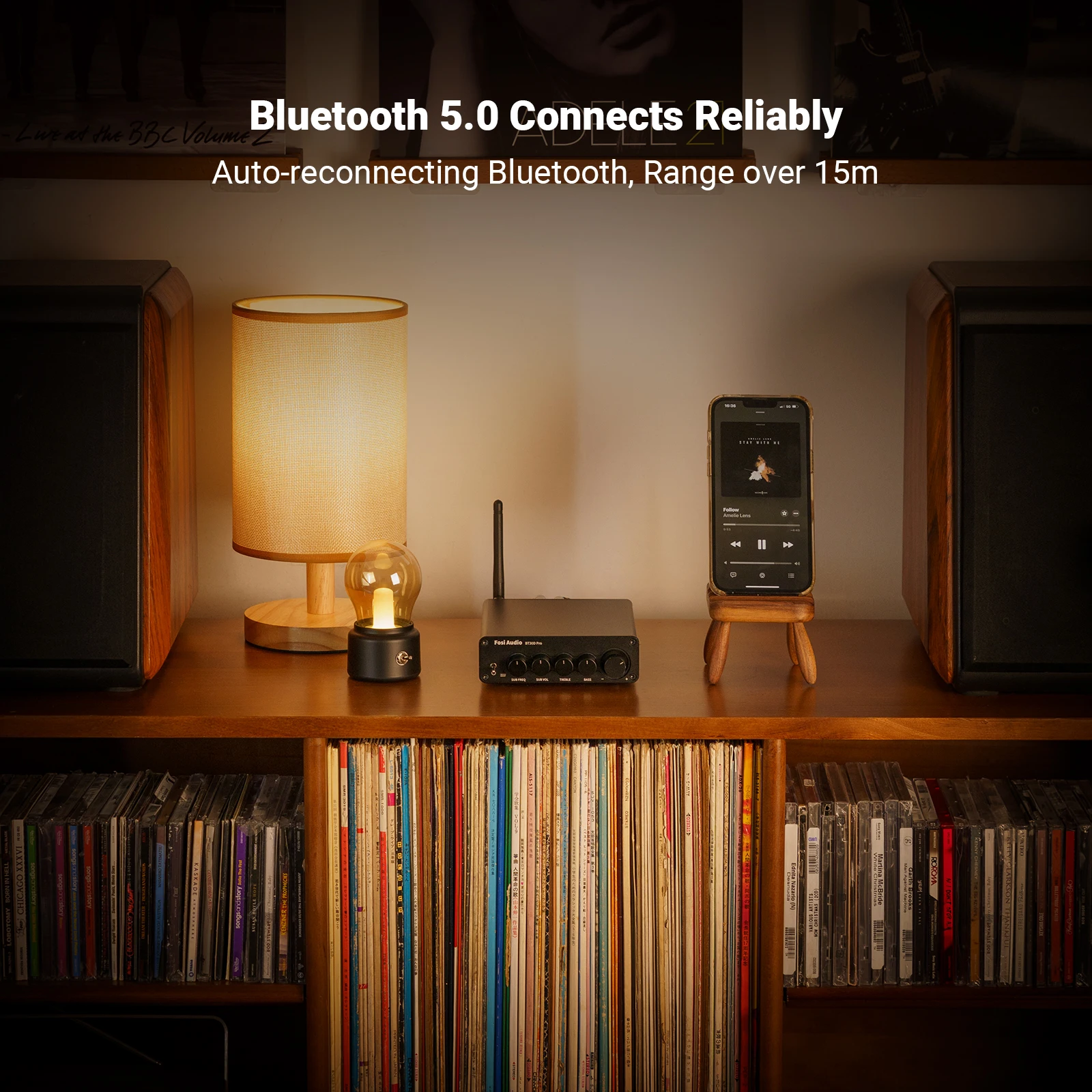 Fosi audio bluetooth усилитель мощности звука 2 - Фотография_4