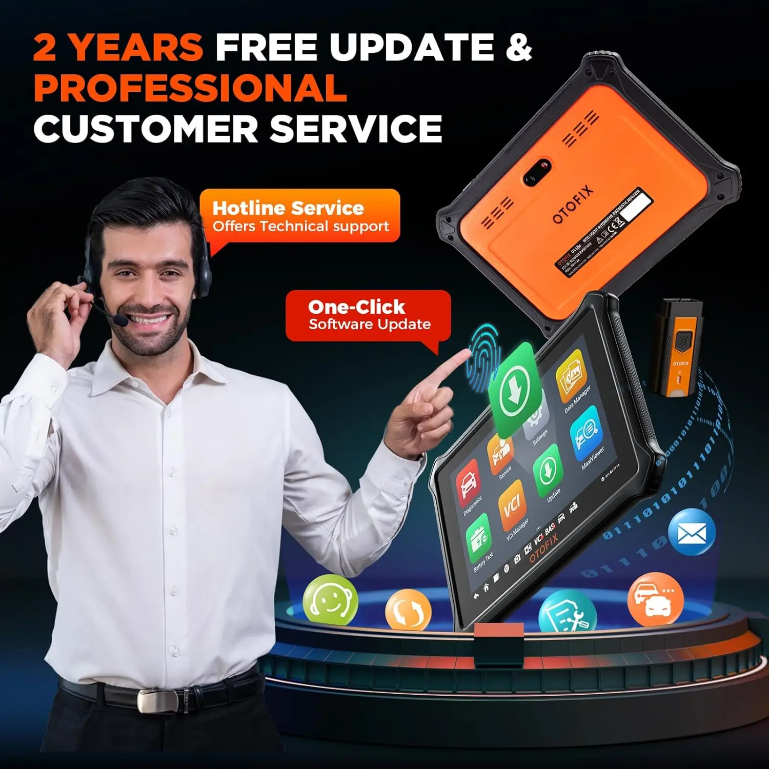 Otofix d1 lite obd2 сканер автомобильный - Фотография_3