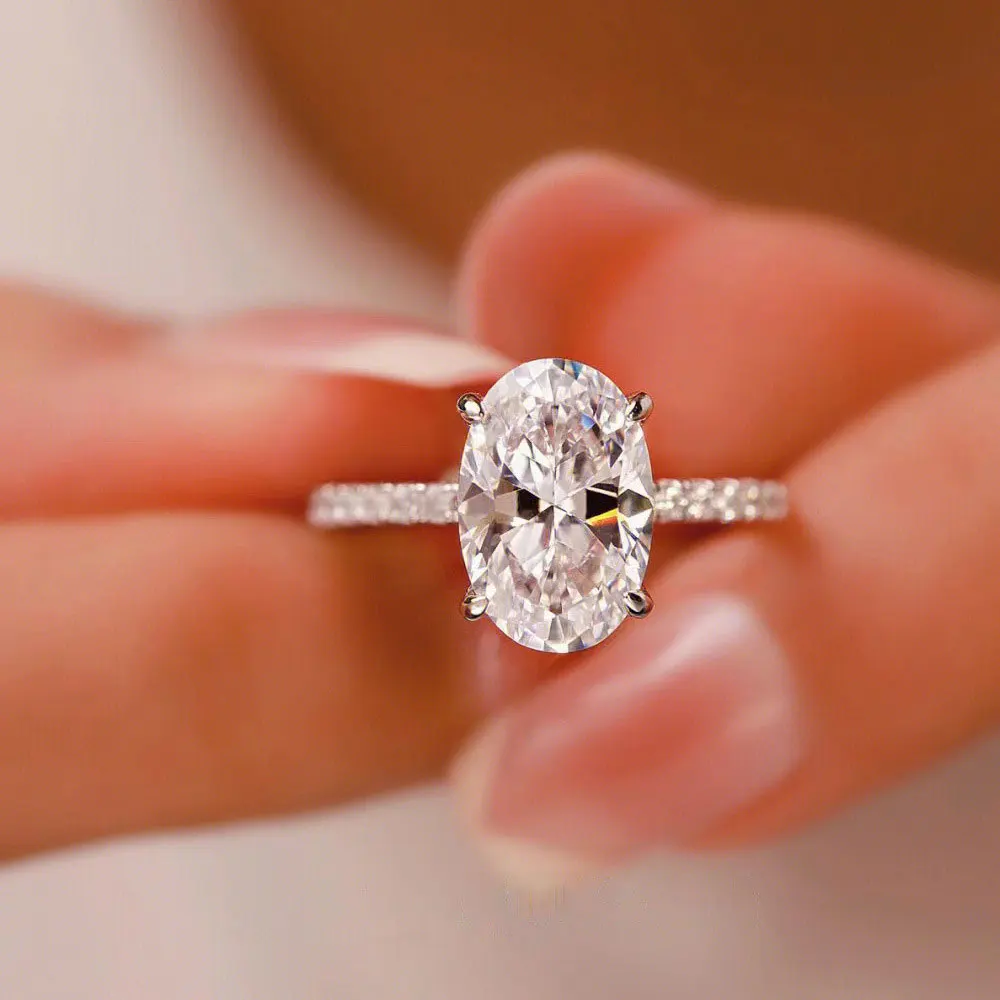 Карат d цвет овальной огранки муассанит - Фотография_6