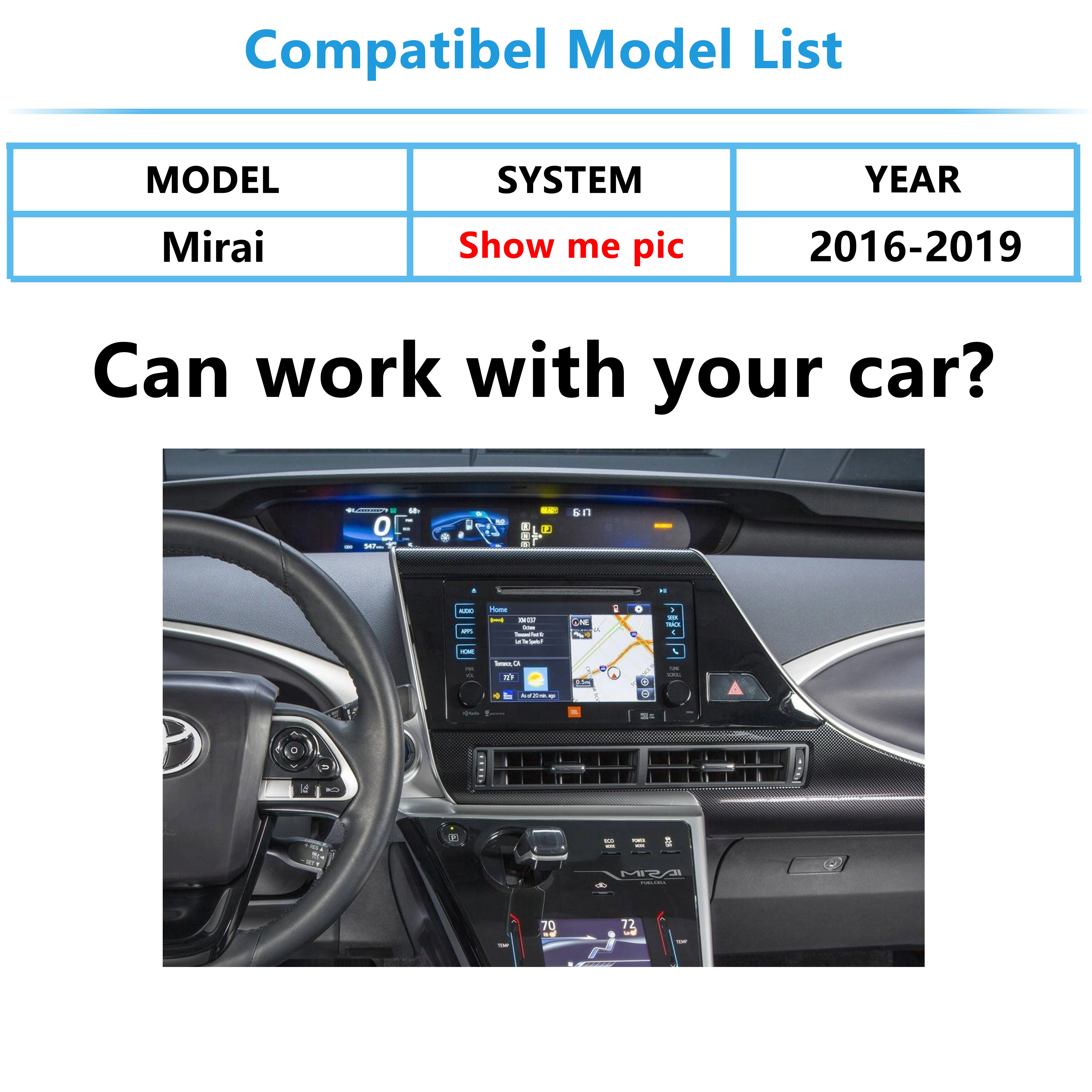 Беспроводной комплект carplay и android auto для toyota mirai 2016-2019 - Фотография_5
