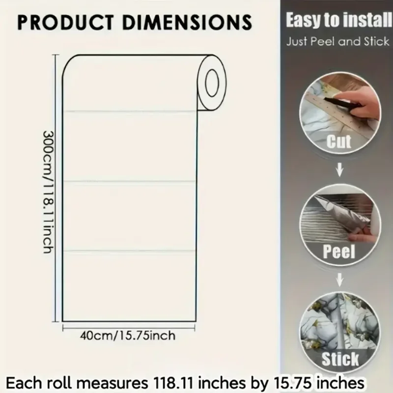 Самоклеящиеся мраморные водонепроницаемые - Фотография_6