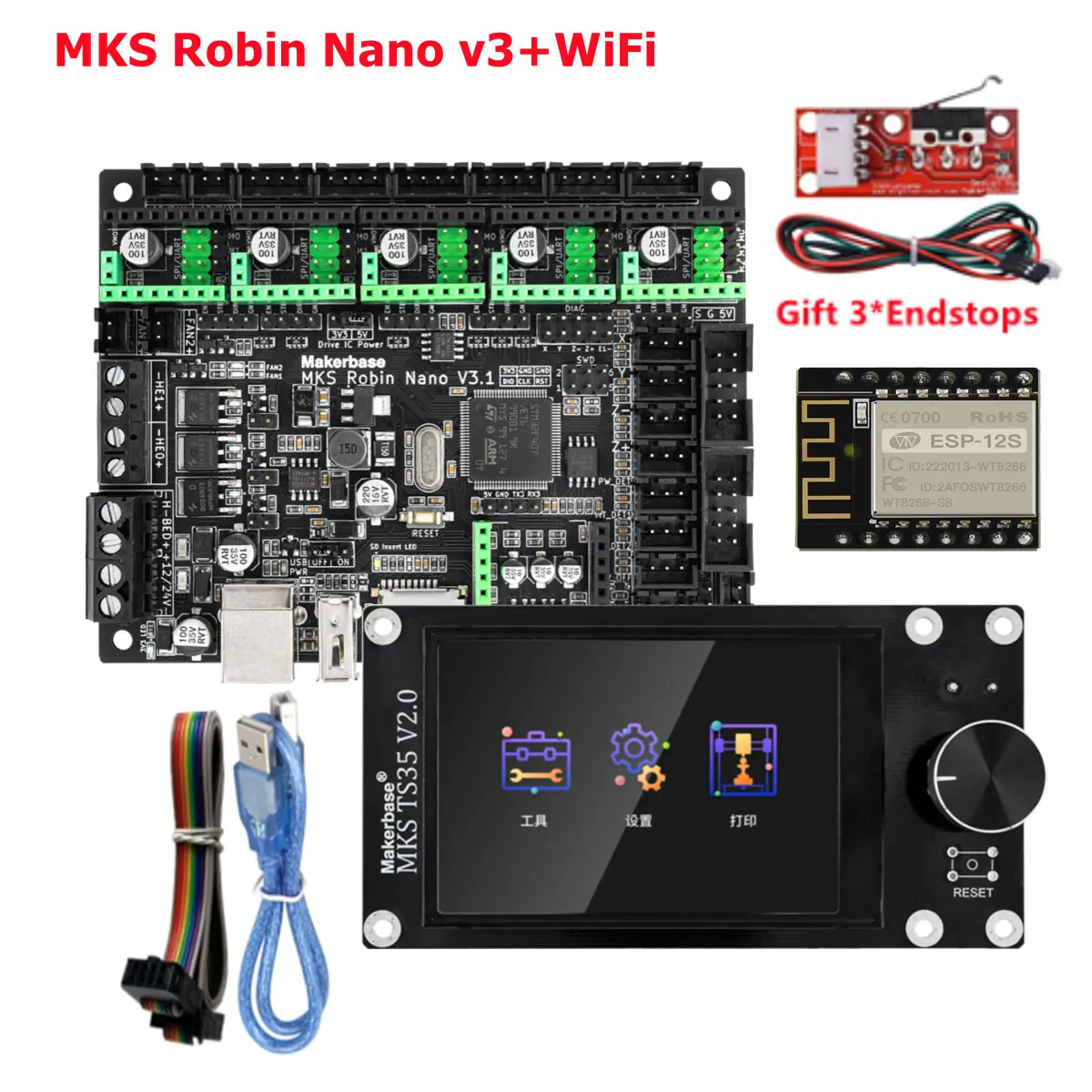 Материнская плата makerbase mks robin nano v3 - Фотография_5