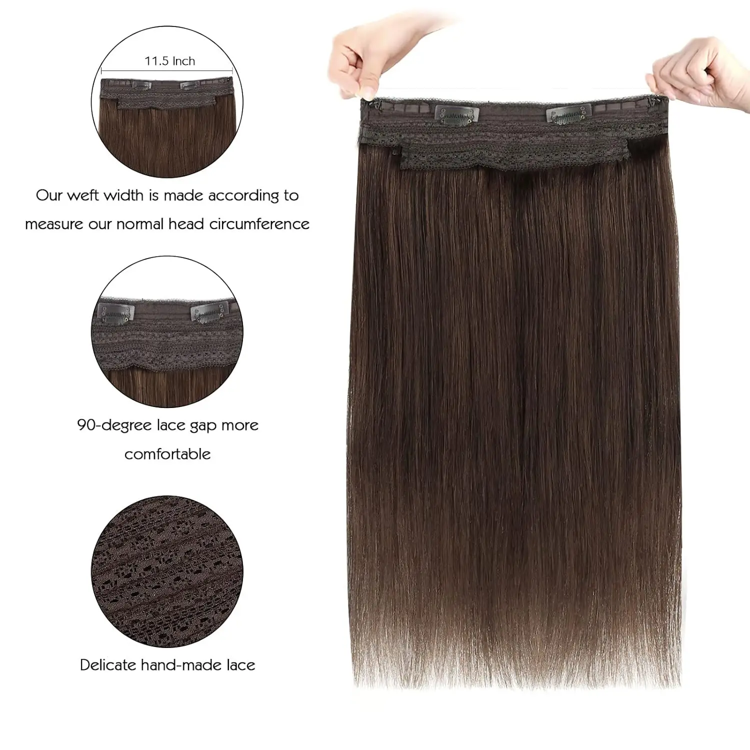 Наращивание волос sixstarhair wire clip ins - Фотография_2
