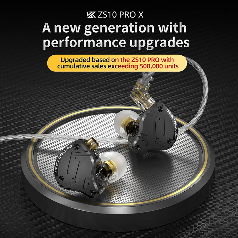 Kz zs10 pro x проводные наушники-вкладыши - Фотография_5