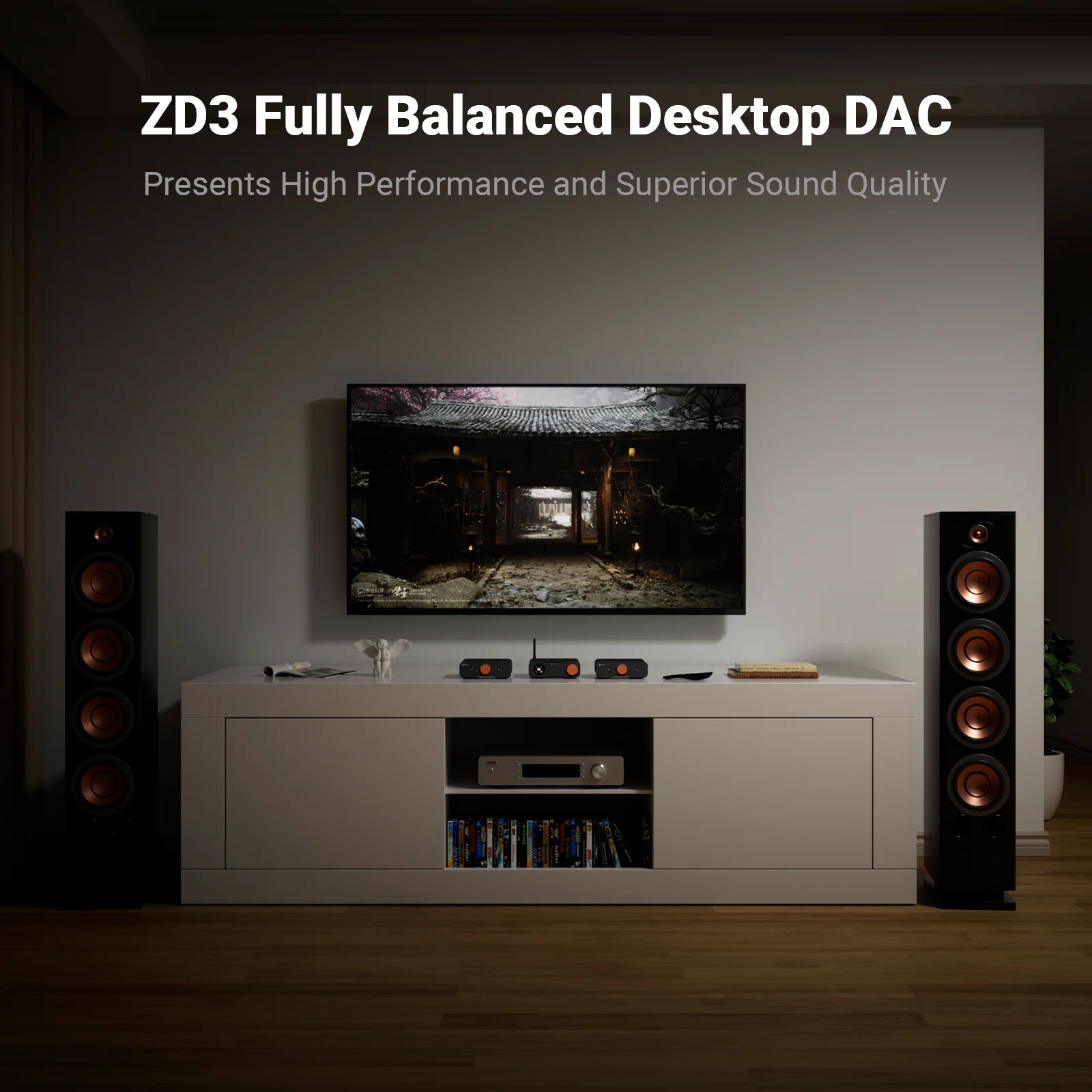 Fosi audio zd3 bluetooth usb настольный цап вход arc - Фотография_4