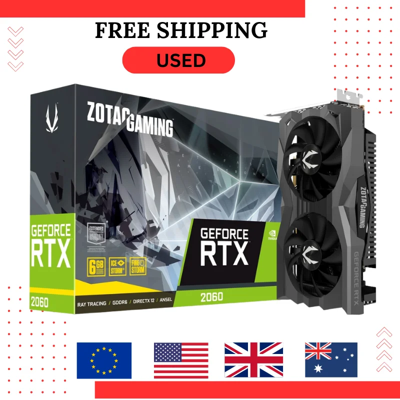 Б/у zotac rtx 2060 super 8 гб 