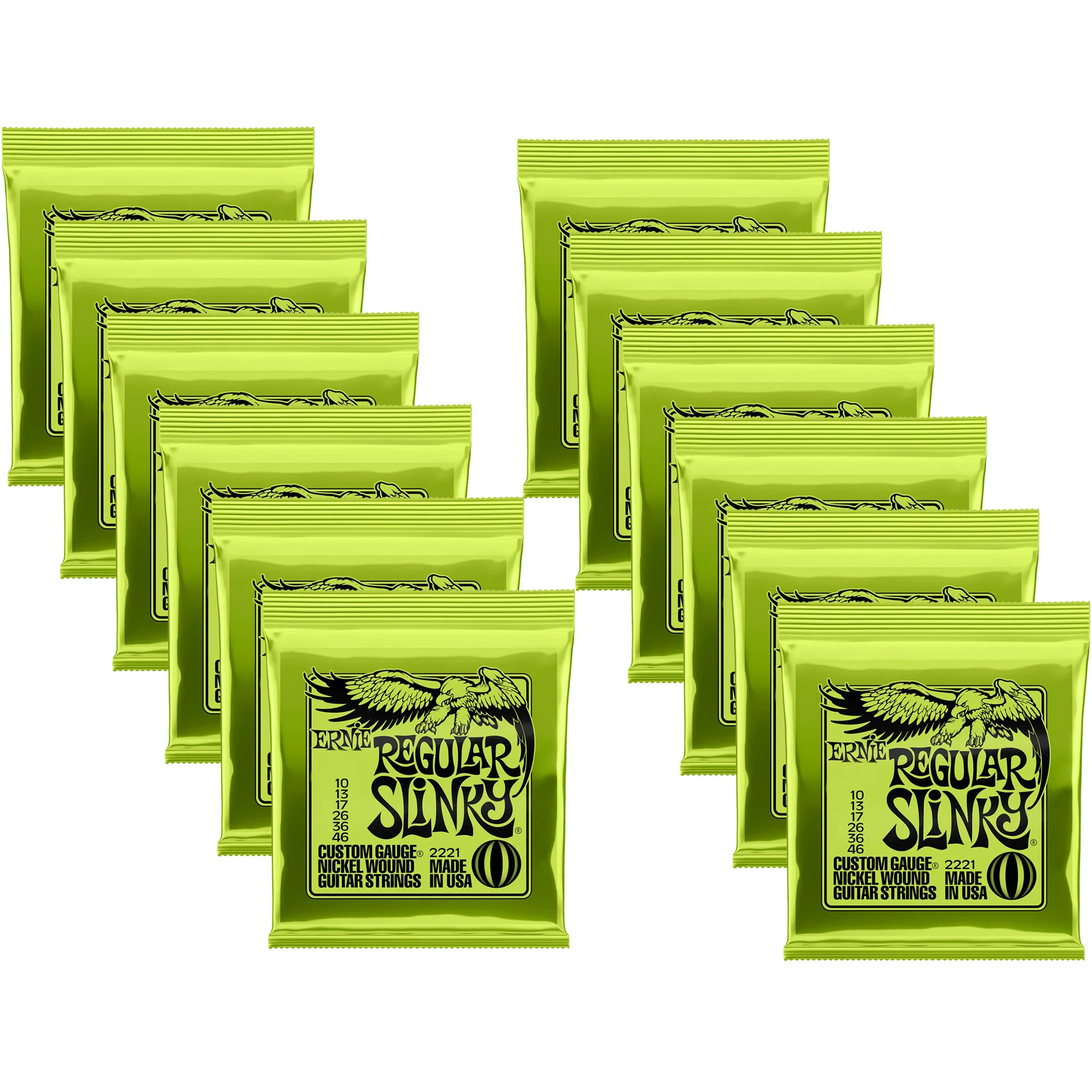 Струны для гитары ernie ball 2221 из никеля slinky