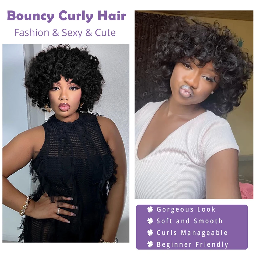 Afro rose curly funmi wigs with - Фотография_2
