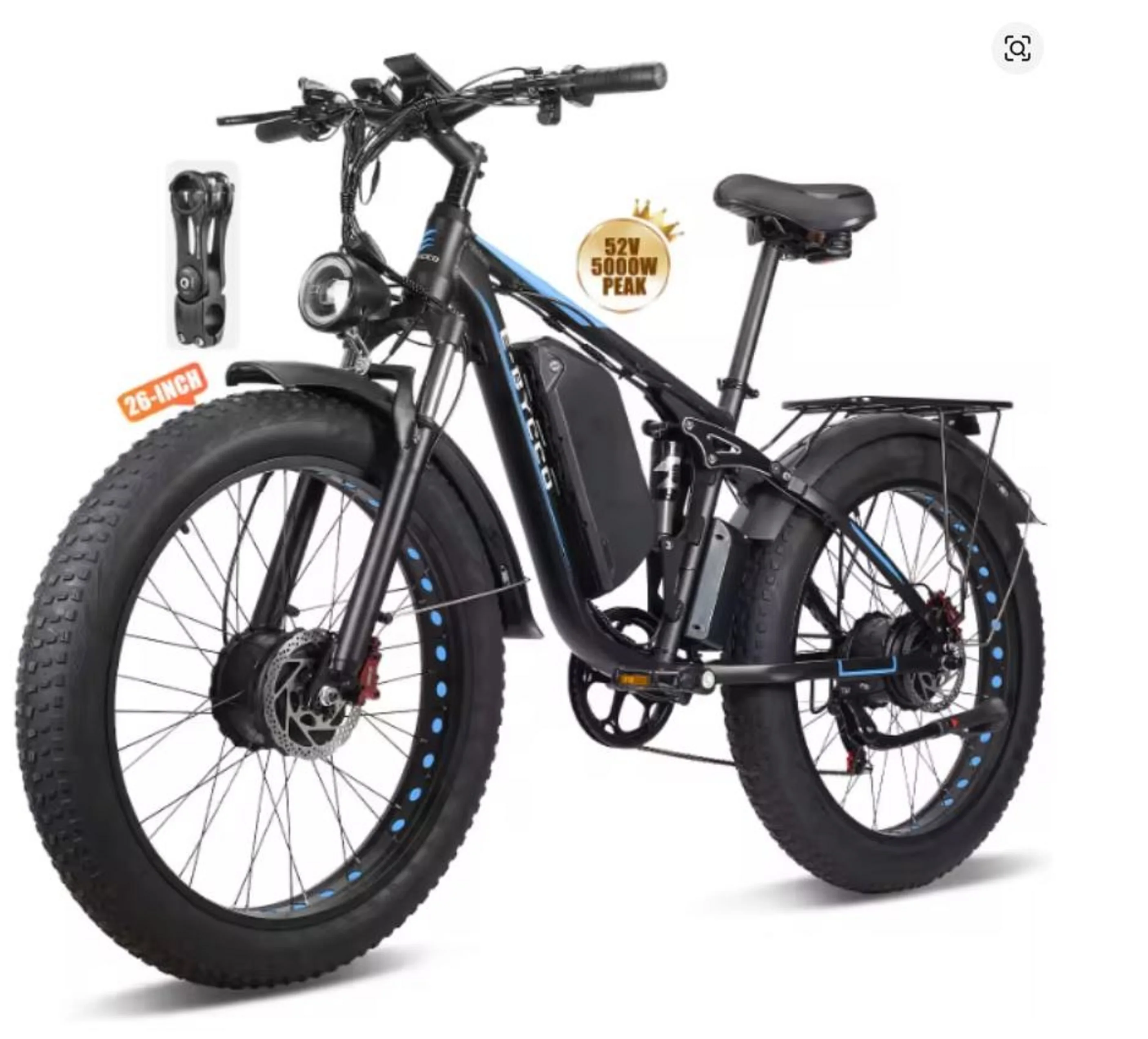 Электрический велосипед для взрослых с аккумулятором 32 ач