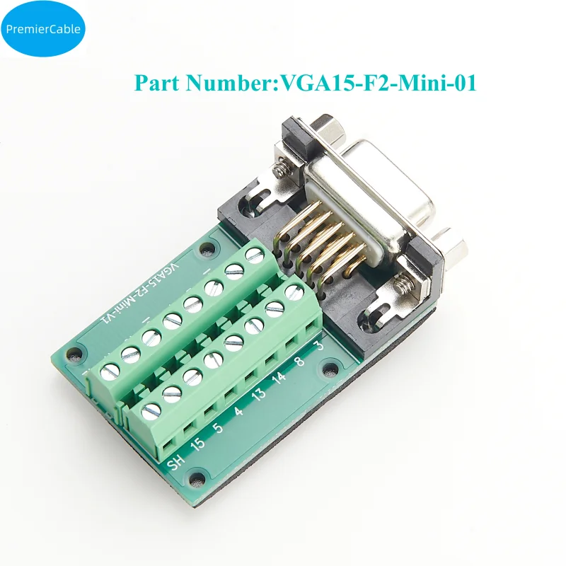 15-контактный гнездовой адаптер vga db15 d-sub