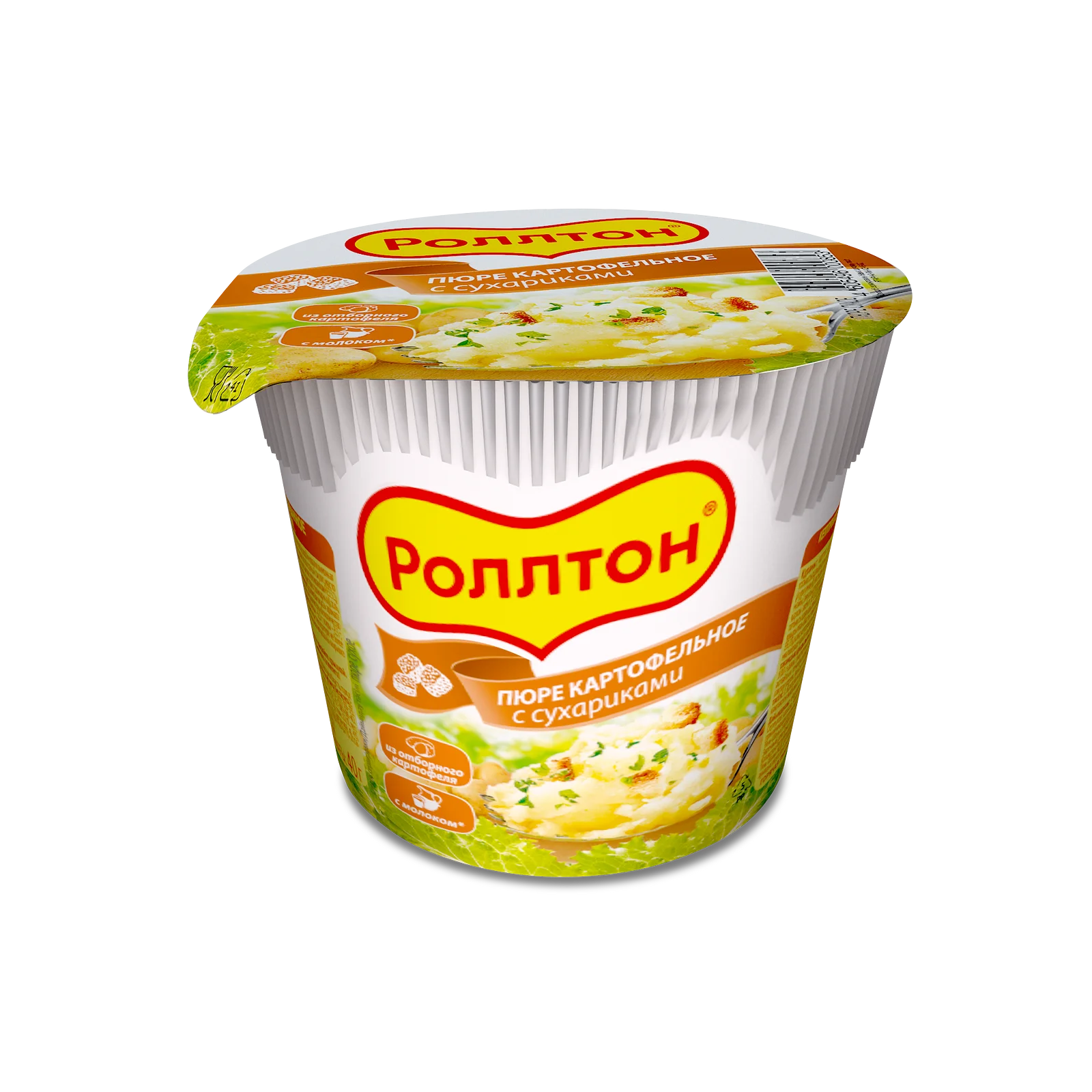 Пюре картофельное роллтон с сухариками