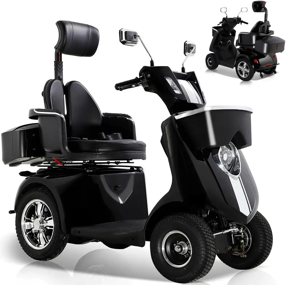 Высококачественный электрический четырехколесный самокат для пожилых людей