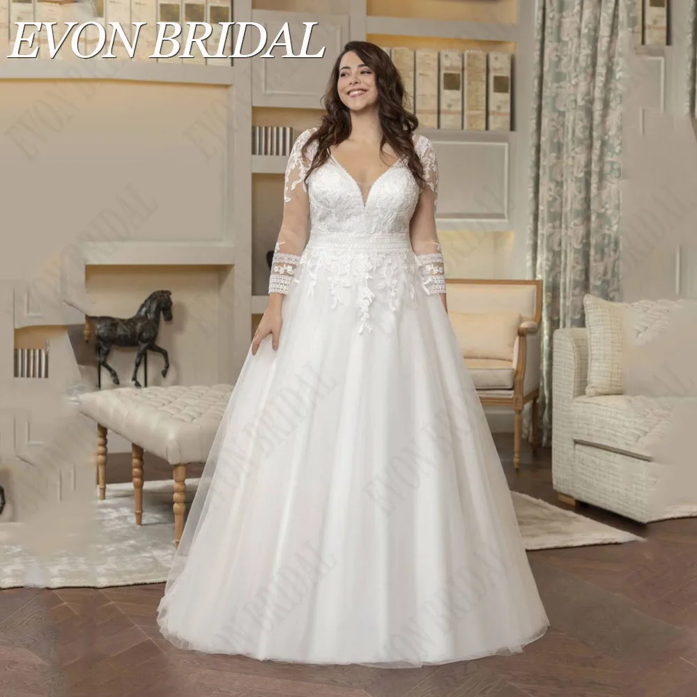 Evon bridal свадебное платье с длинными рукавами