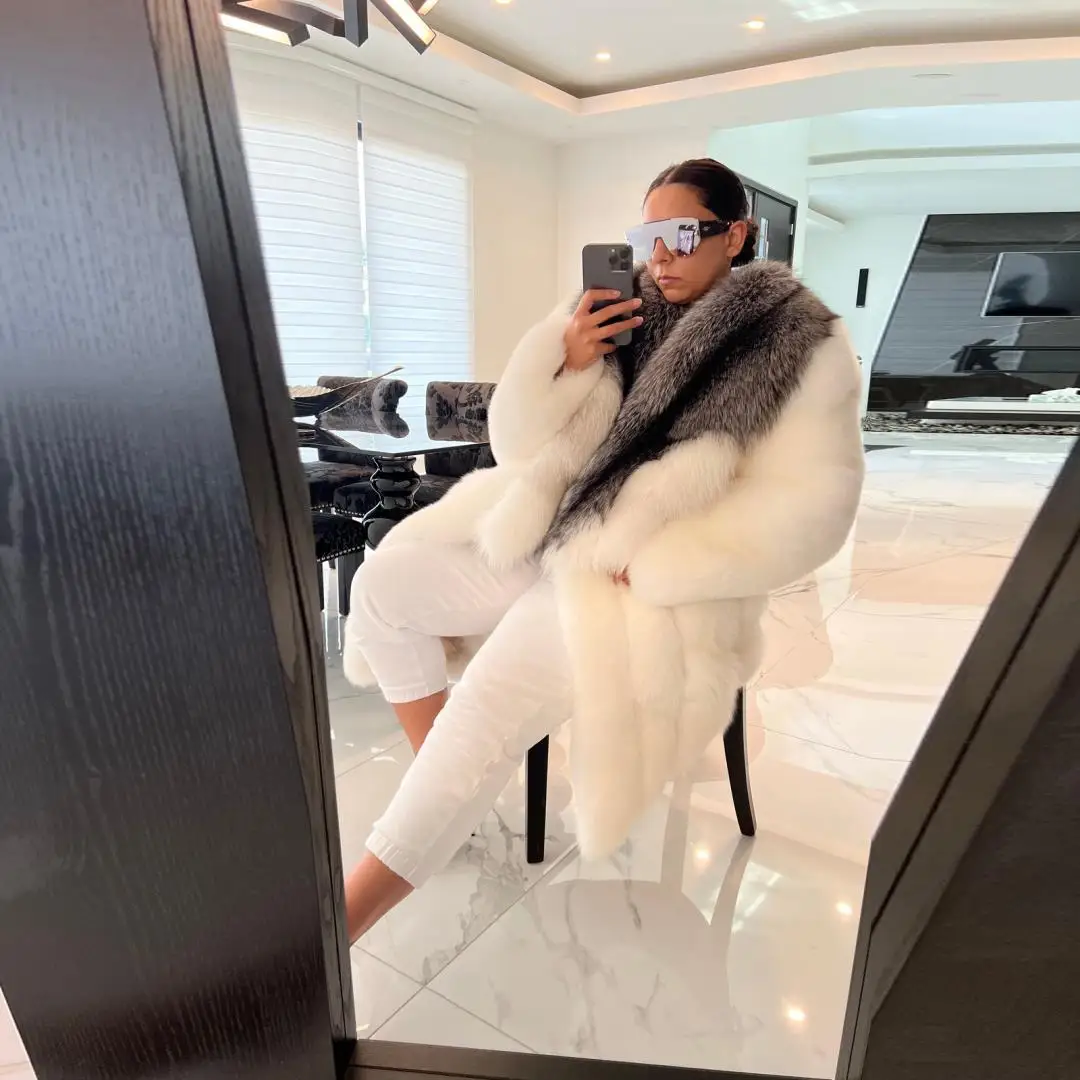 Длинное пальто из натурального - Фотография_4