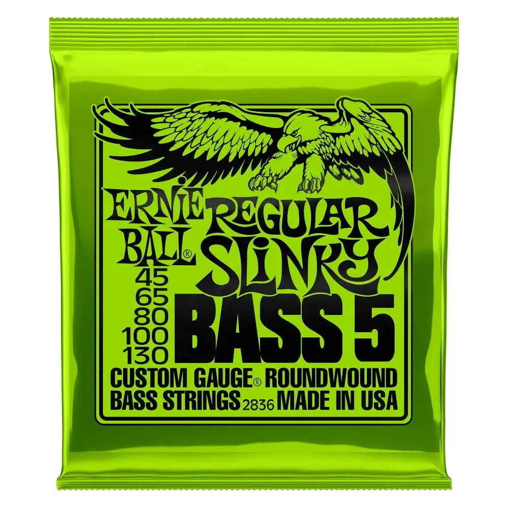 Струна ernie ball 2836 regular slinky с 5 обмотками для басов