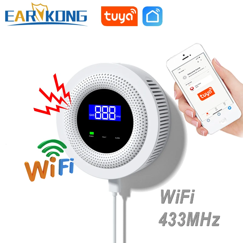 Tuya wi-fi детектор утечки природного