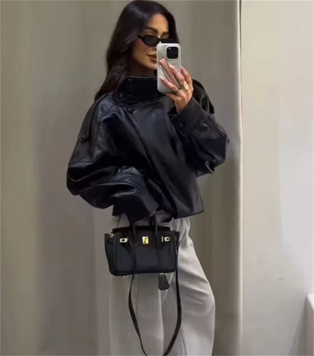 Женские повседневные шикарные черные - Фотография_5