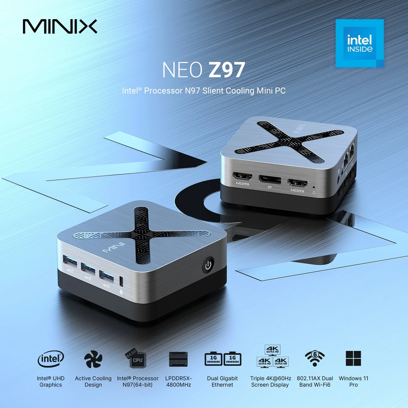 Мини-пк minix z97 intel alder lake