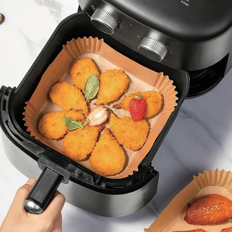 Одноразовые квадратные мини-вкладыши для фритюрницы 2-3 qt - Фотография_5