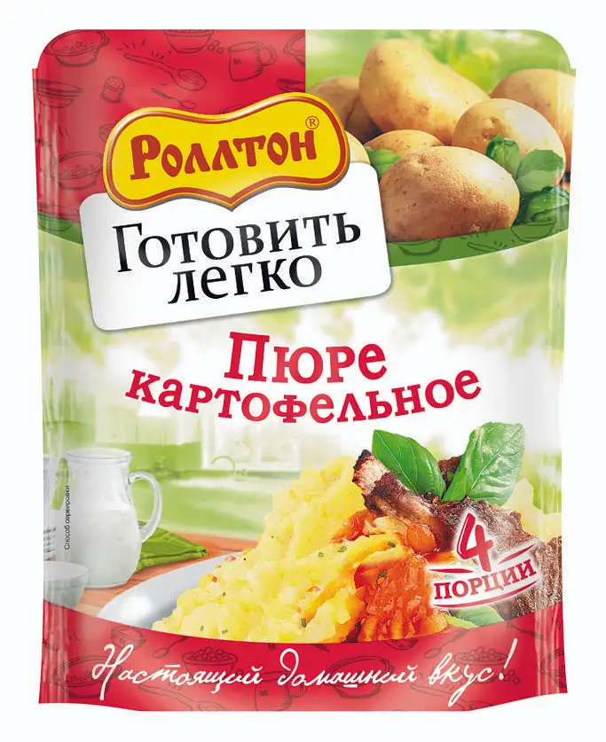 Пюре картофельное роллтон пак 