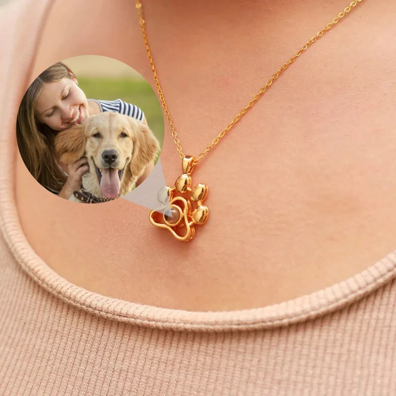 Персонализированное фотопроекционное ожерелье «я люблю тебя»