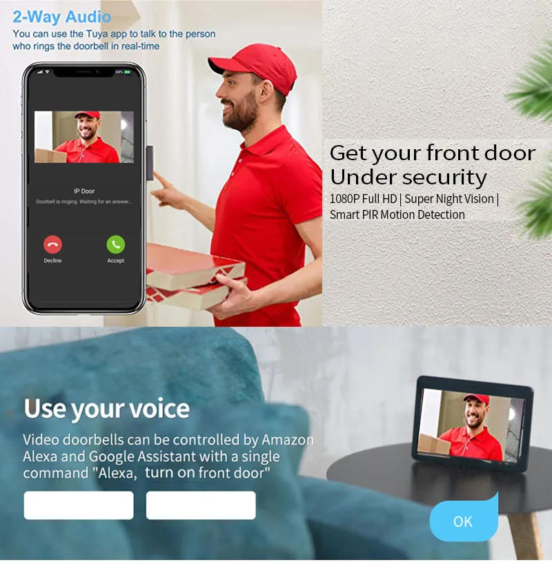 Wi-fi tuya smart app 7-дюймовый - Фотография_2