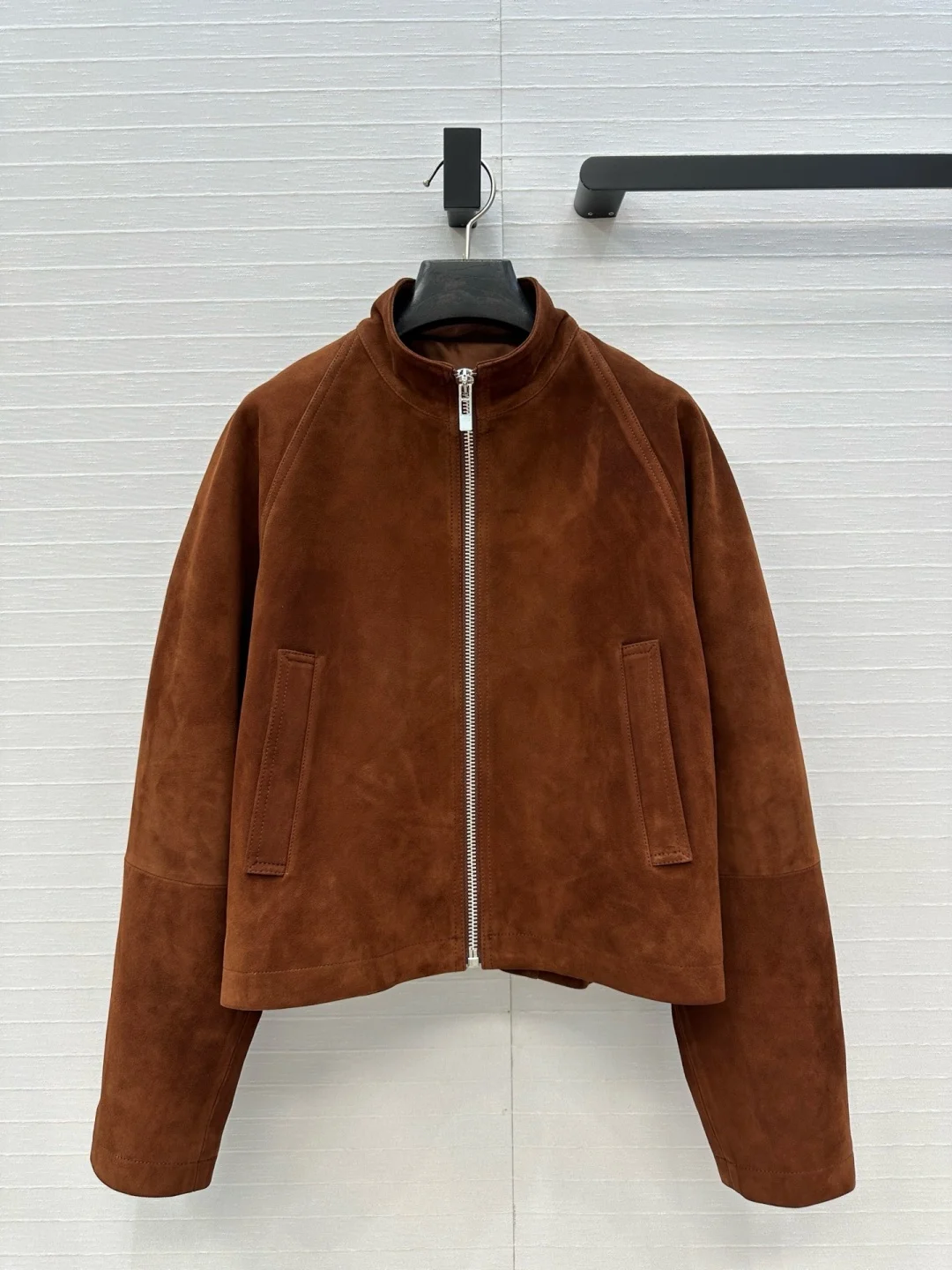 Замшевая мотокуртка