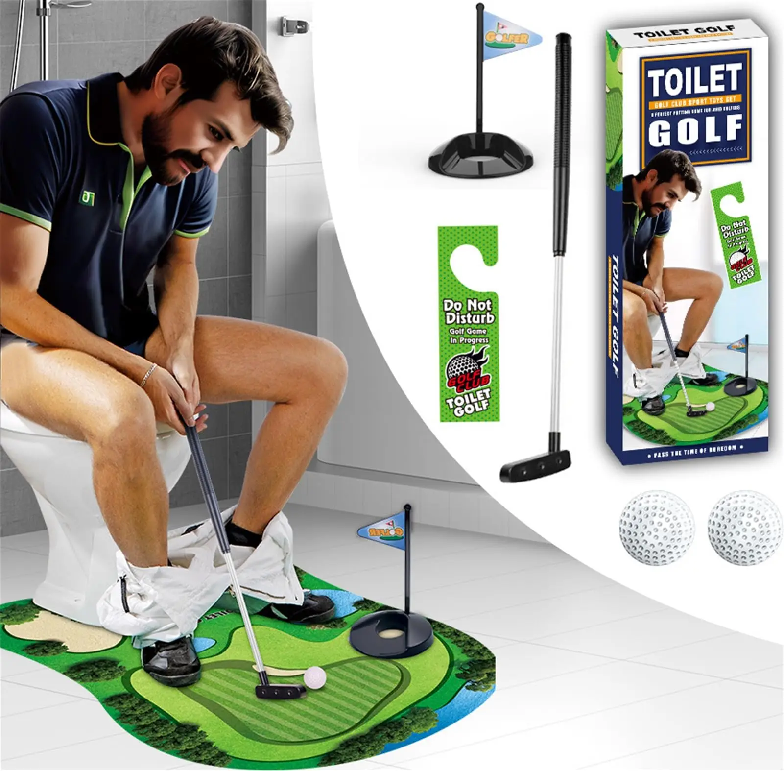 Туалет гольф игра golf course scape - Фотография_3