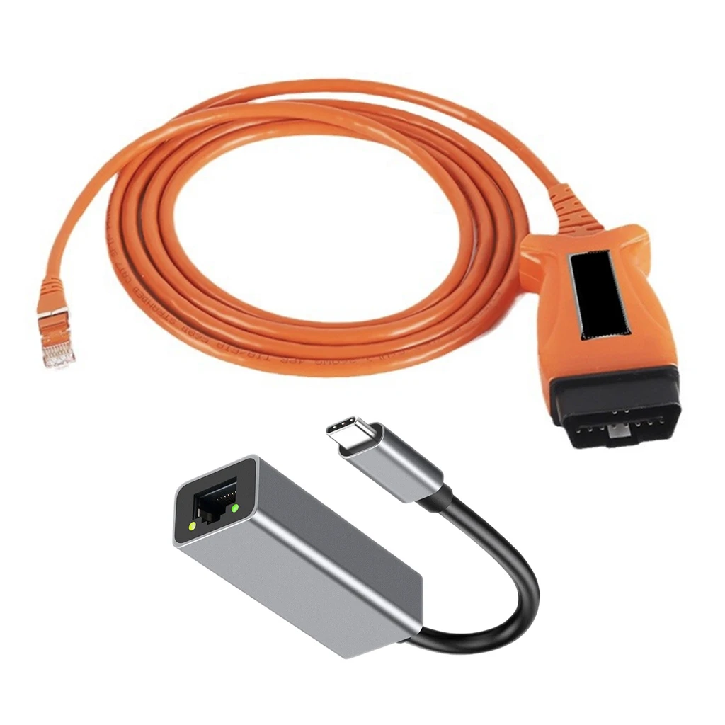 Кабель enet obd2 + тип c для bmw