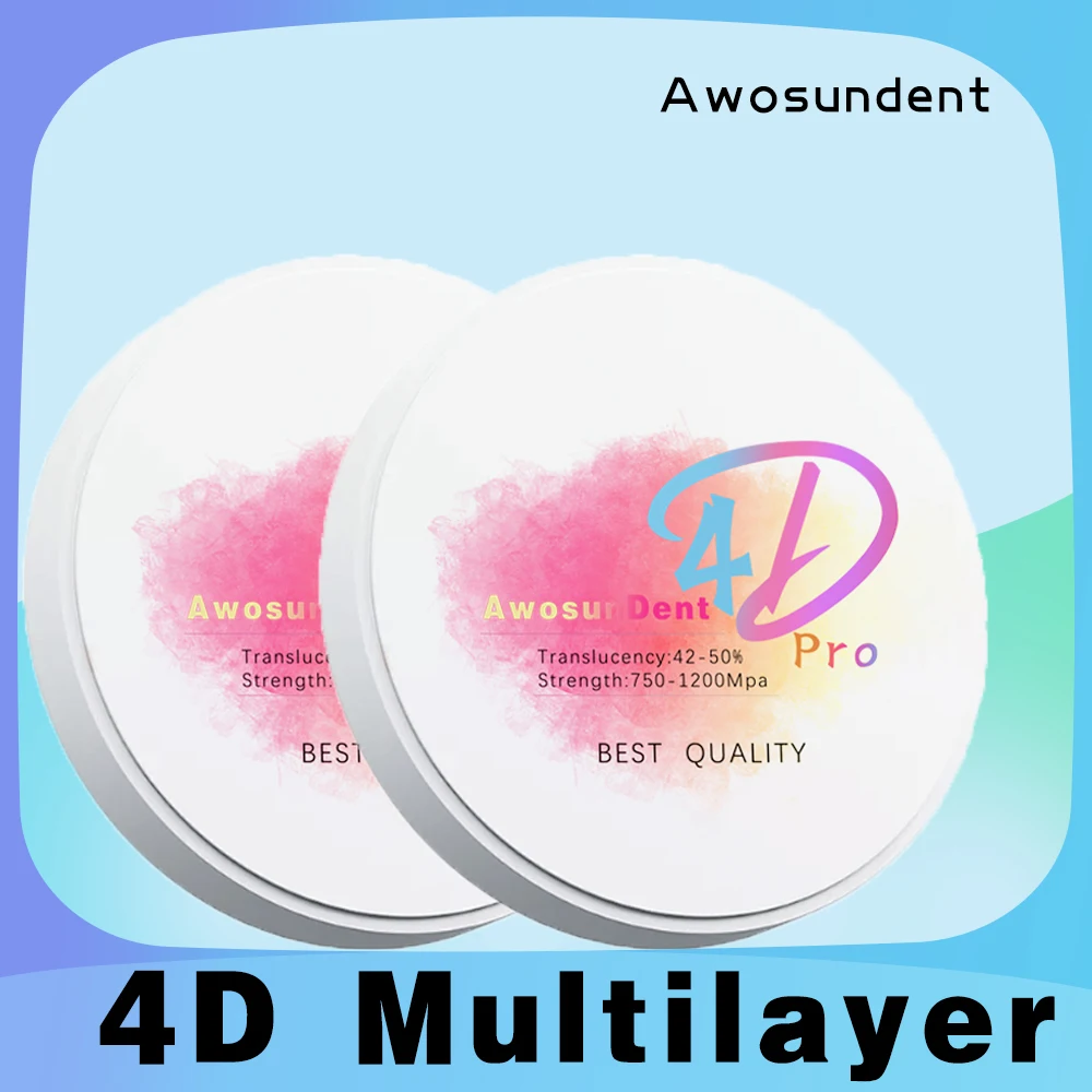 4d pro a2 a3 цветные 98 мм многослойные циркониевые блоки