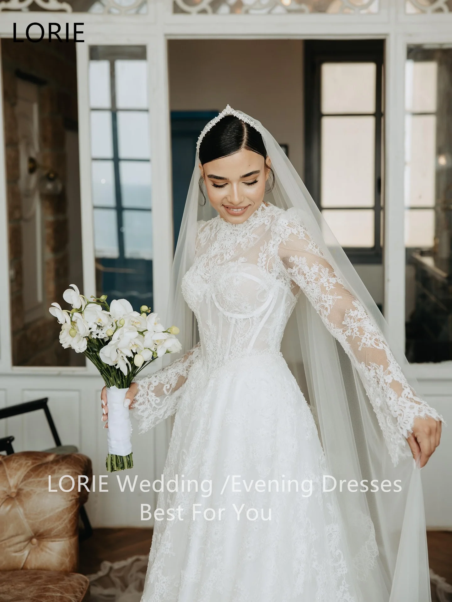 Lorie изысканное тюлевое кружевное - Фотография_3
