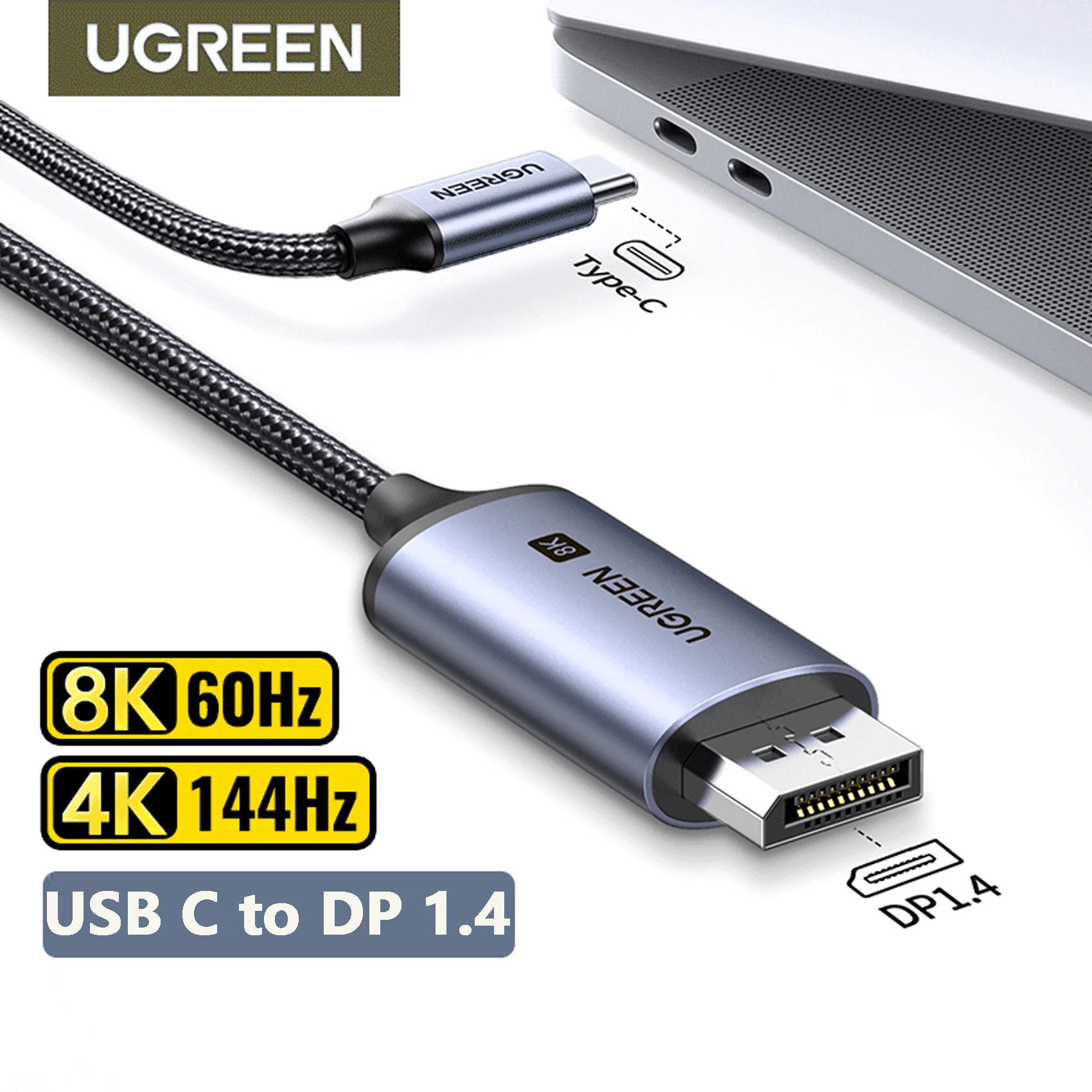 Ugreen usb c до 8k displayport 1