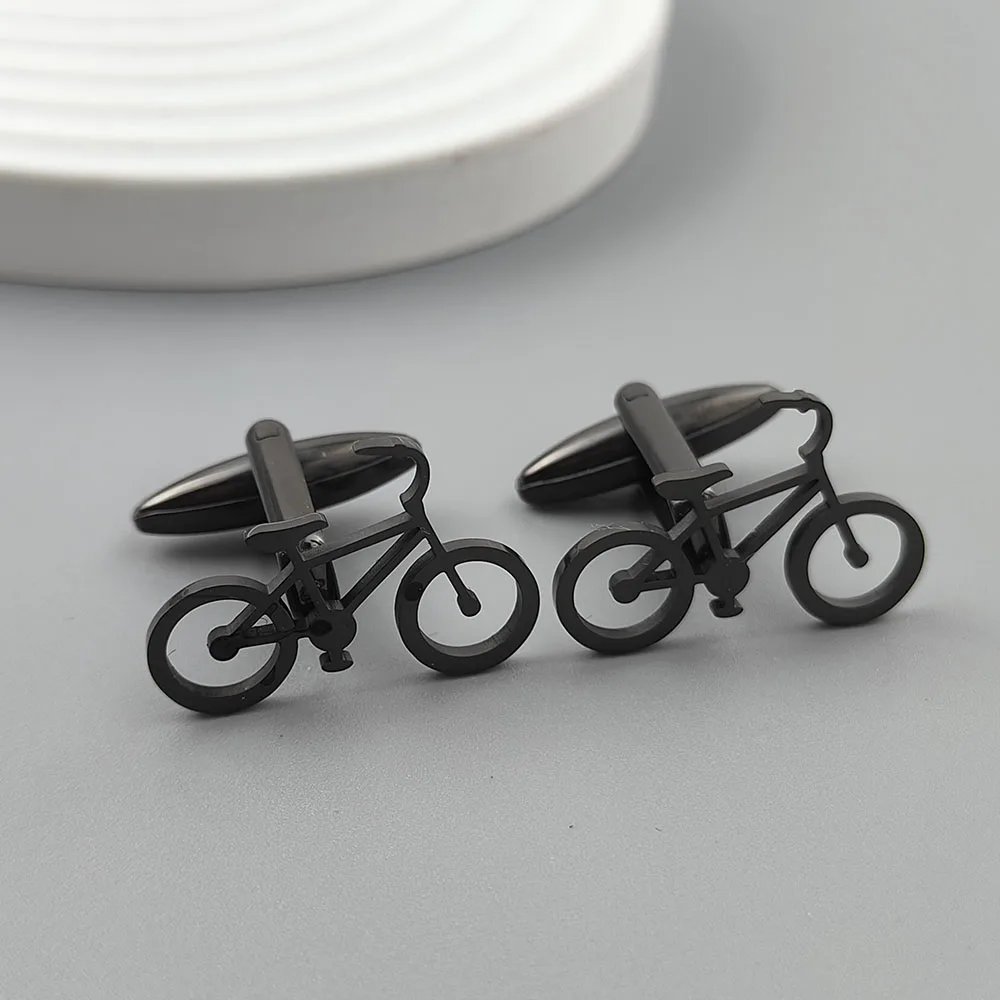 Полые велосипедные запонки из нержавеющей стали в стиле панк - Фотография_5