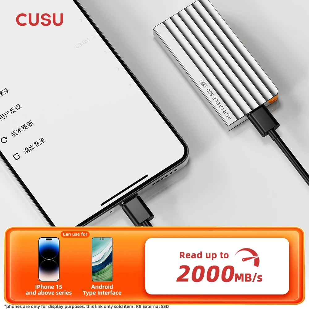 Портативный твердотельный накопитель cusu 512 гб