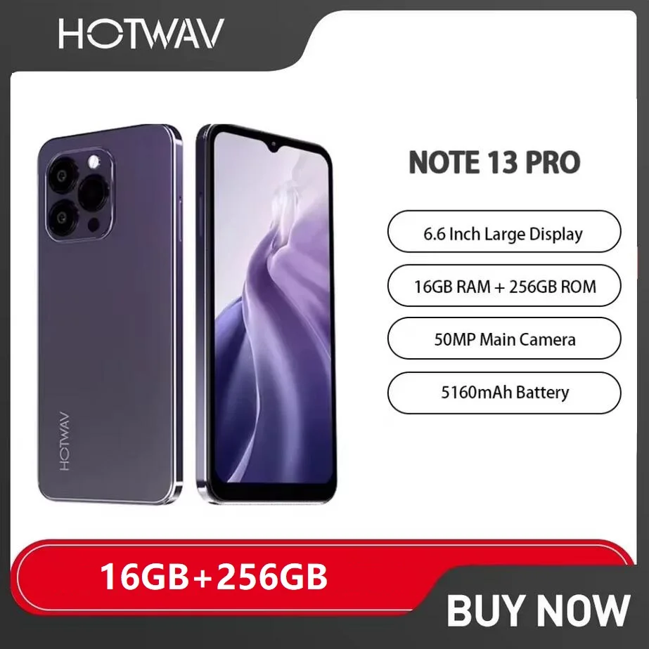 Hotwav note 13 pro 4g смартфоны 6