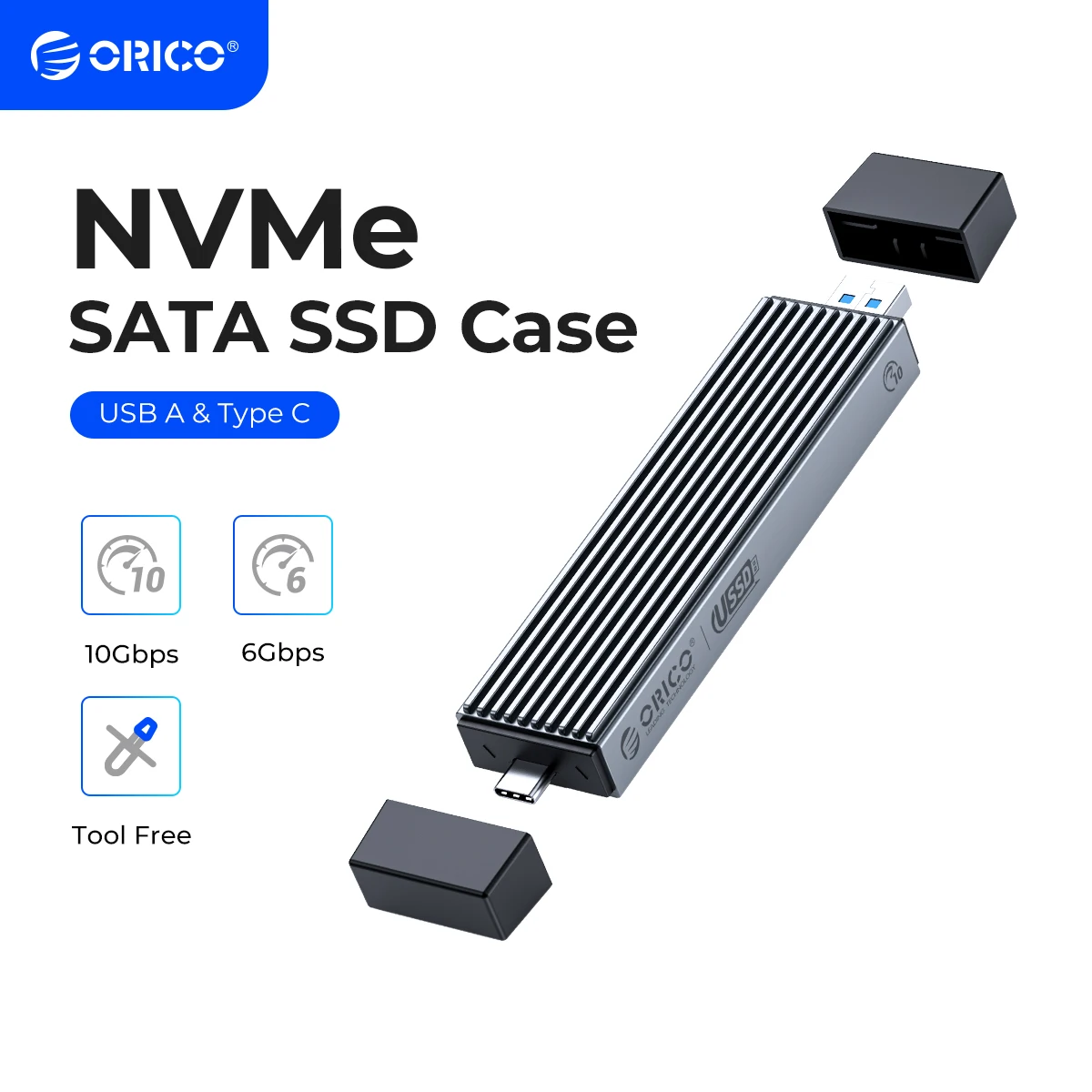 Orico 2 в 1 usb a type-c с двойным интерфейсом m