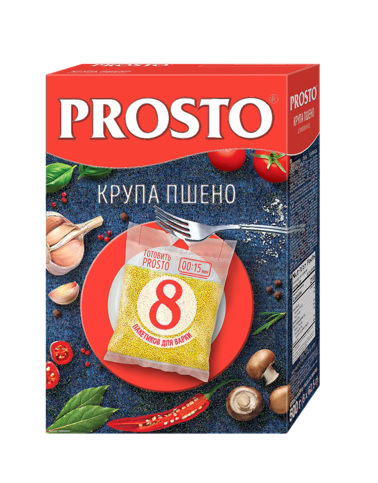 Пшено шлифованное prosto 500г (8 х 62