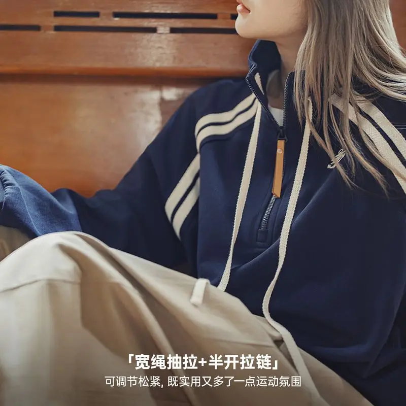 Maden женский винтажный тёмно-синий - Фотография_5