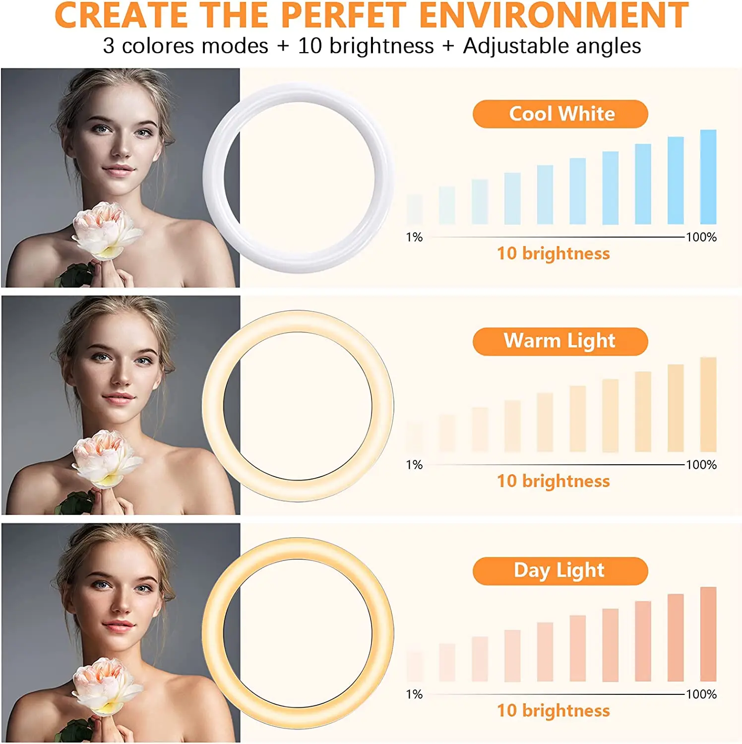 Кольцевой светильник для селфи - Фотография_3