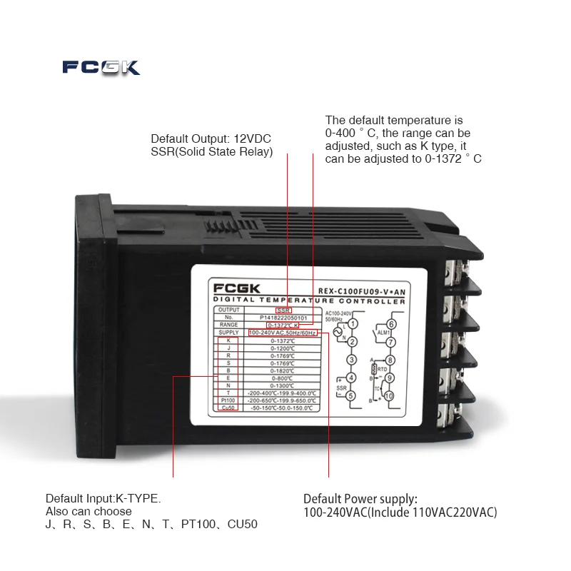Rex-c100 пид-регулятор температуры - Фотография_3
