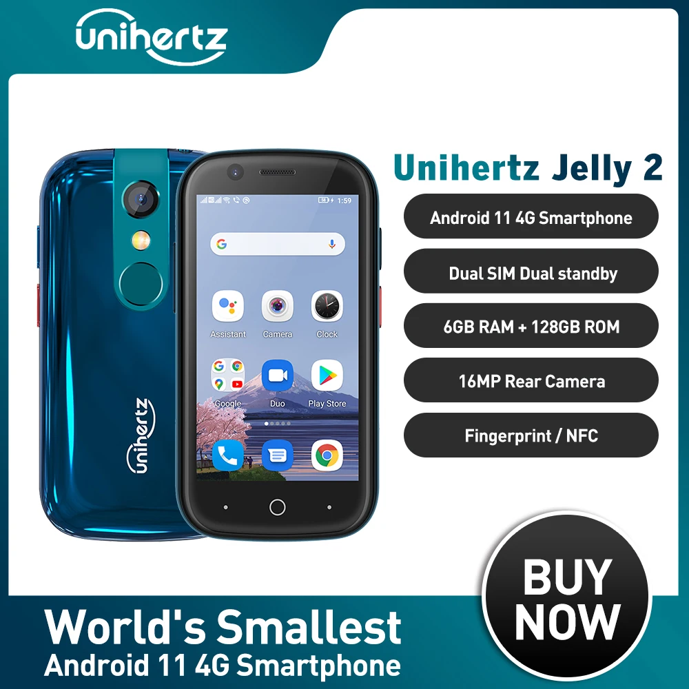 Unihertz jelly 2 самый маленький