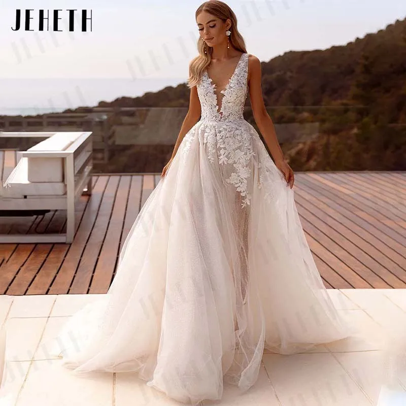 Jeheth популярные свадебные платья