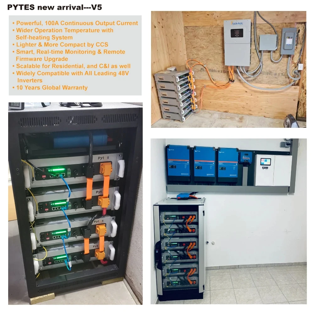 Pytes 51.2v 5kwh lifepo4 литий-ионная домашняя солнечная система 51 - Фотография_2