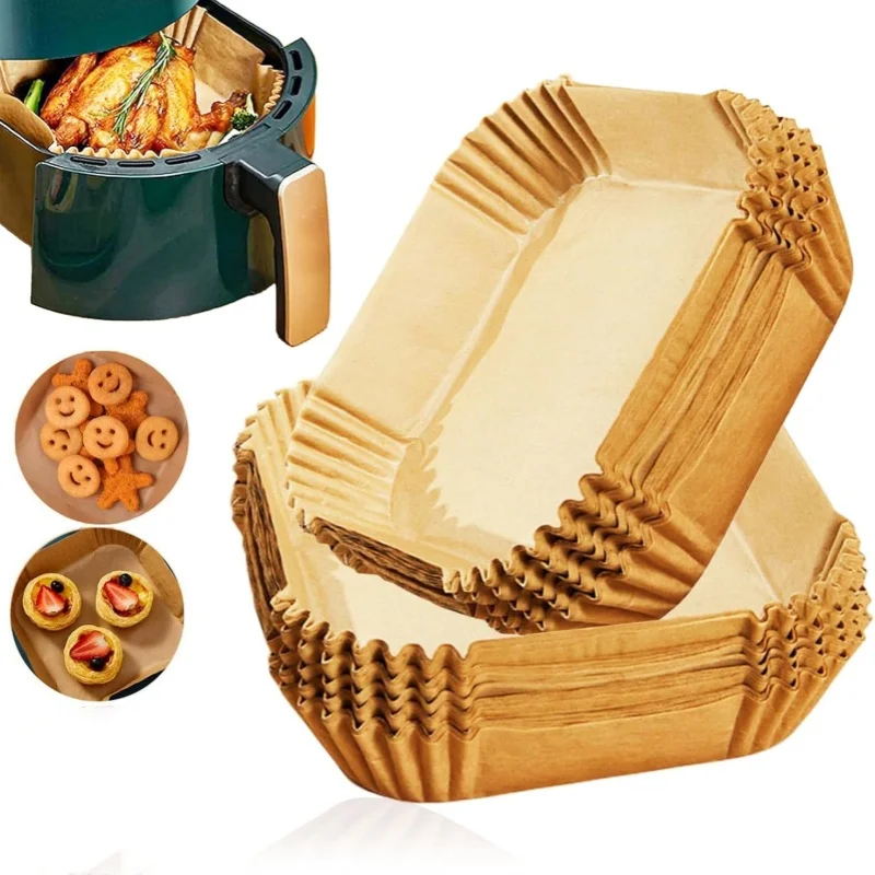 Одноразовые квадратные мини-вкладыши для фритюрницы 2-3 qt