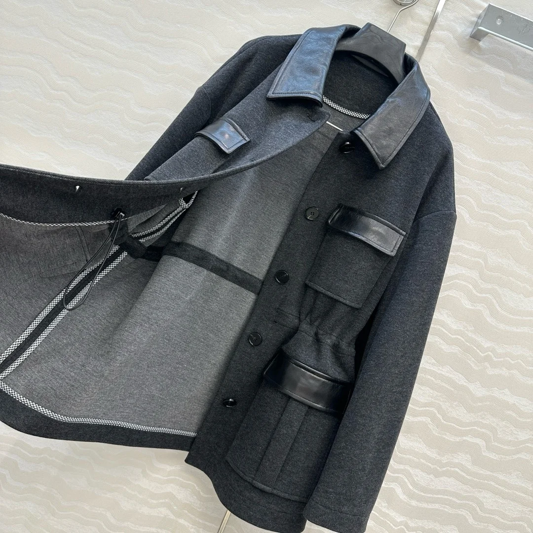 Винтажные куртки-карго из натуральной кожи для женщин - Фотография_5