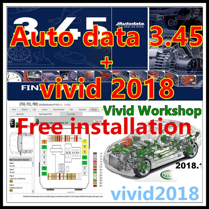Горячее! программное обеспечение для ремонта автомобилей vivid 2018