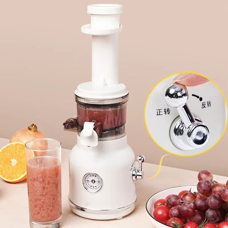 Белая бытовая соковыжималка с разделением pomace - Фотография_4