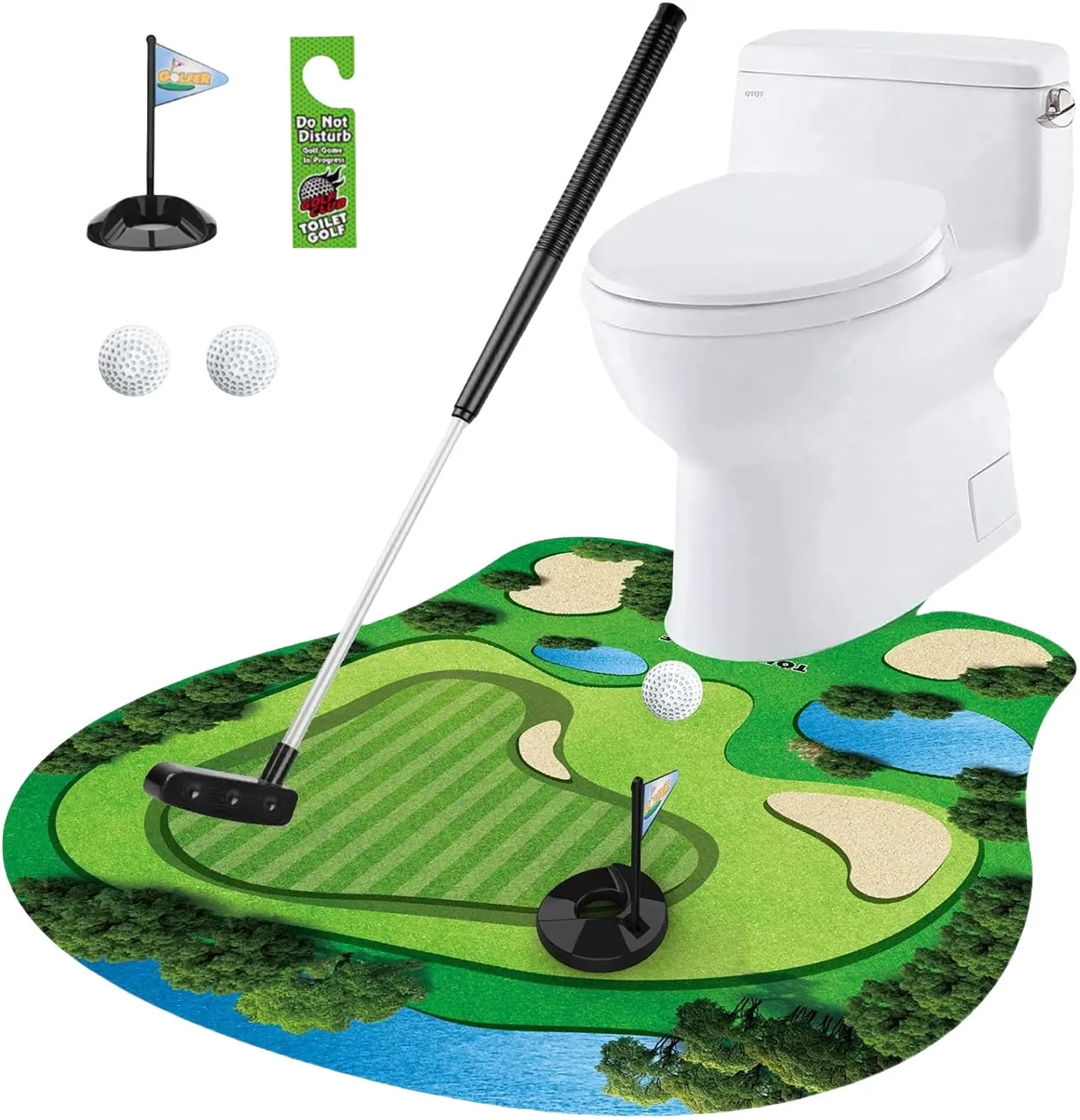 Туалет гольф игра golf course scape